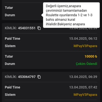 Vaycasino Kazandığım Tutarın Ödenmemesi Ve Mağduriyet Yaşadım