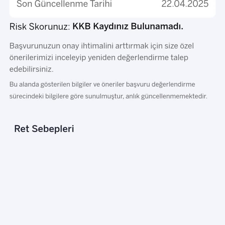 KKB Kaydım Görünmüyor, Kredi Kartı Başvurusu Yapamıyorum