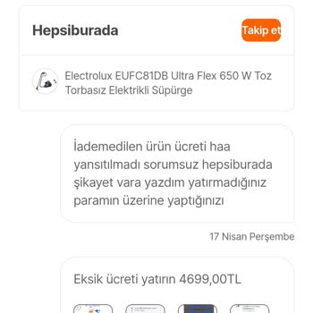 Aylardır Süren Ücret İadesi Sorunu Ve İlgisiz Müşteri Hizmeti