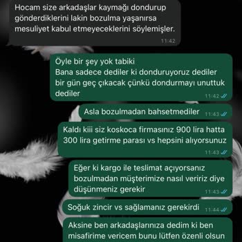 Geç Gönderilen Ve Bozuk Gelen Tatlıya İlgisiz Kalan Firma