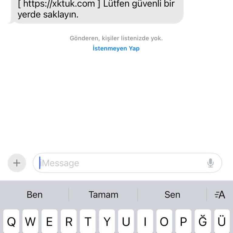 Bana Ait Olmayan Finansal Hesap Mesajı İle Mağdur Edildim
