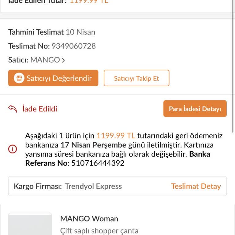 Yanlış Ürün İadesi Sonrası Maddi Kayıp Ve Trendyol'dan Destek Alamama