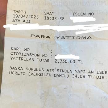 Ortak ATM'den Yatırılan Para Hesabıma Geçmedi, Mağdur Ediliyorum