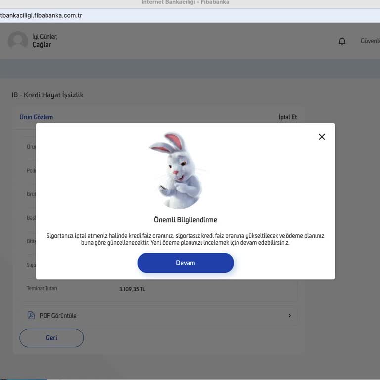 Hayat Sigortası İptali Ve Prim İadesi Talebim Gerçekleştirilmiyor