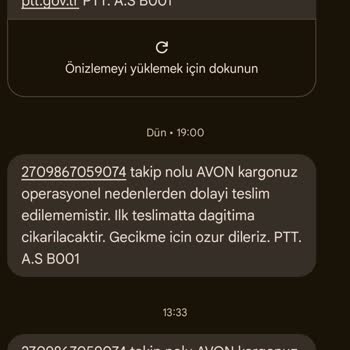 PTT Kargo Teslim Edilmeyen Kargo Ve Yanıltıcı Bildirimler Hakkında Şikayet