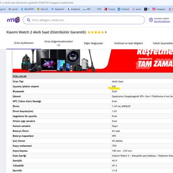Yanıltıcı İos Uyumluluğu Bilgisiyle Satılan Akıllı Saat Mağduriyeti