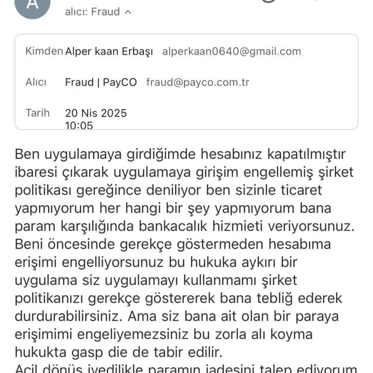 Hesabım Kapandı, Paramı Geri Alamıyorum