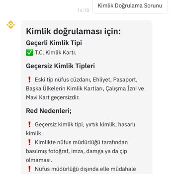 Binance TR'de Çalışma İzniyle Kimlik Doğrulama Sorunu