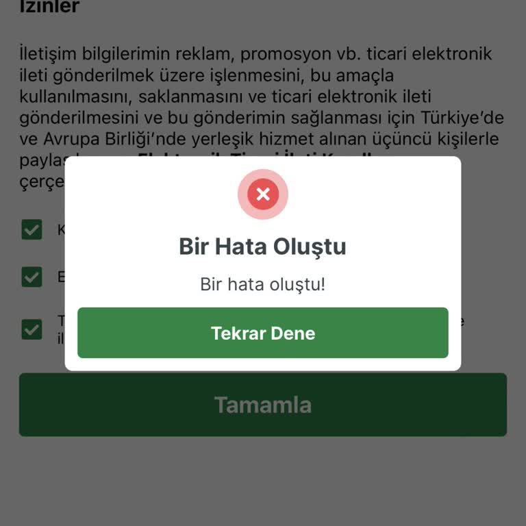 Üyelik Hatası Ve Referans Kodu Sorunu
