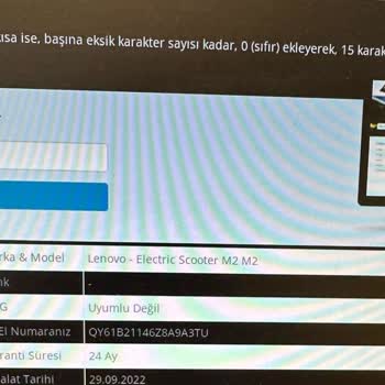 Lenovo Scooter Kilit Mekanizması Tekrar Kırıldı Garanti Dışı Bırakıldı