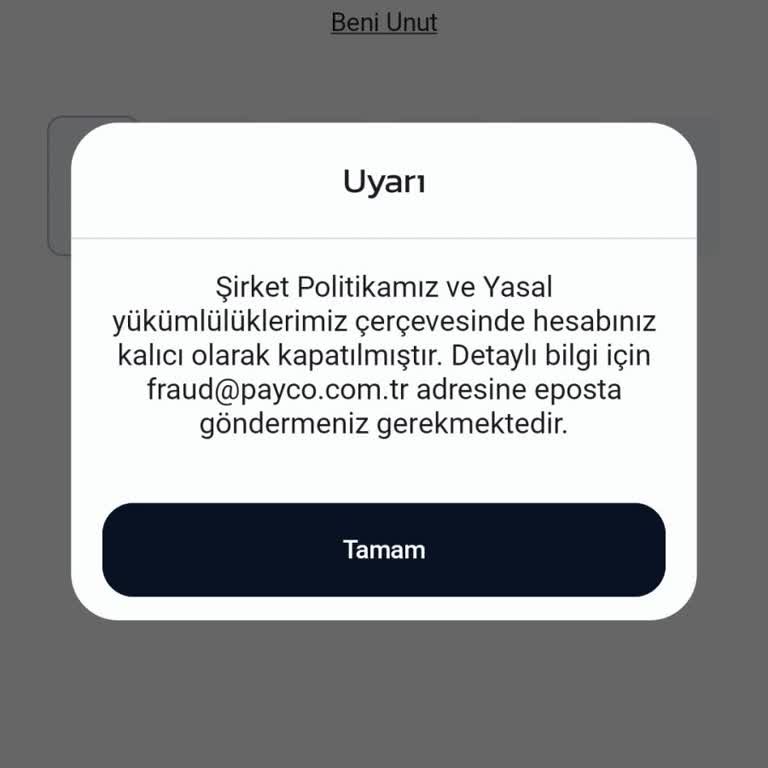 Payco Hesabım Kapandı, Paramı Geri Alamıyorum Ve Destek Yetersiz