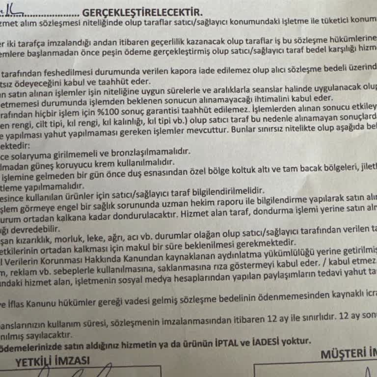 Sadece Bir Seans İçin 92 Bin TL Çekildi İade Talebim Reddedildi