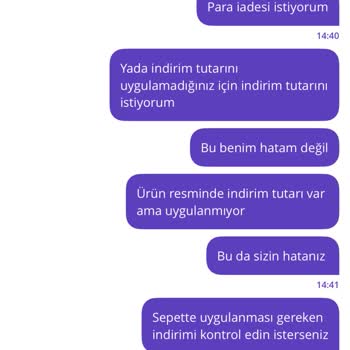 Getir Siparişimde İndirim Uygulanmadı Destek Yardımcı Olmadı