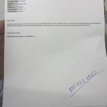 Kadın Hastanın Sigorta Kapsamında Kadın Doğuma Yönlendirilmemesi