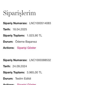 Kampanyadan Aldığım Ürün Siparişim Ödeme Nedeniyle İptal Edildi Ve Bilgilendirilmedim