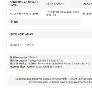 Lastik Siparişim Teslim Edilmedi, Muhatap Bulamıyorum