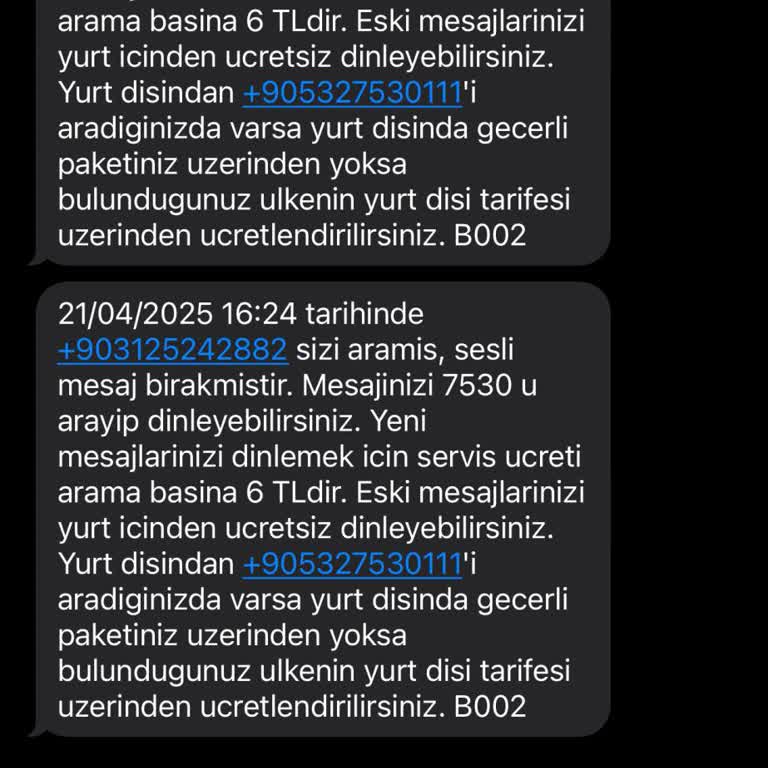 Tanımadığım Numara Üzerinden Sürekli Sesli Mesaj Sorunu