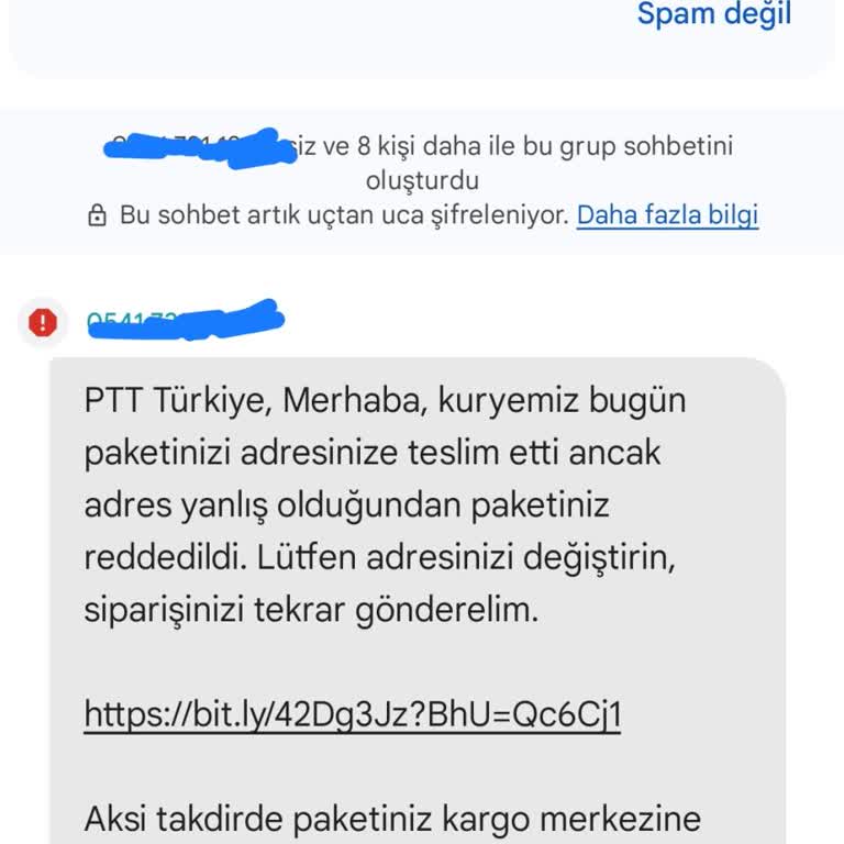 PTT Adına Gelen Şüpheli Mesaj Ve Güvenlik Endişesi