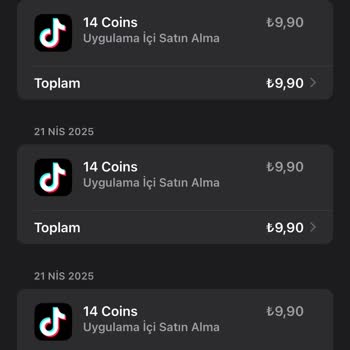 TikTok Coin Satın Alımında Para Çekildi, Coinler Hesabıma Yatmadı
