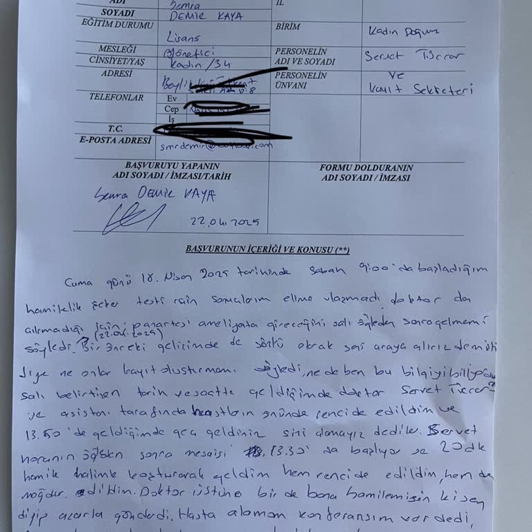 Hamilelik Takibinde Doktorun İlgisiz Ve Rencide Edici Davranışı