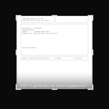 Sipariş Sonrası Kargo Kodu Verilmedi Param Gitti Kimse Ulaşmıyor