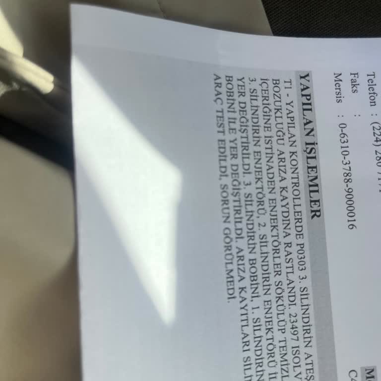 Servisin Arızalı Bobini Değiştirmemesi Güvenliğimi Riske Attı