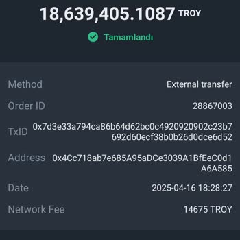 Gate TR'ye Aktarılan Troy Coinler Hesabıma Ulaşmadı, Müşteri Hizmetlerine Ulaşılamıyor