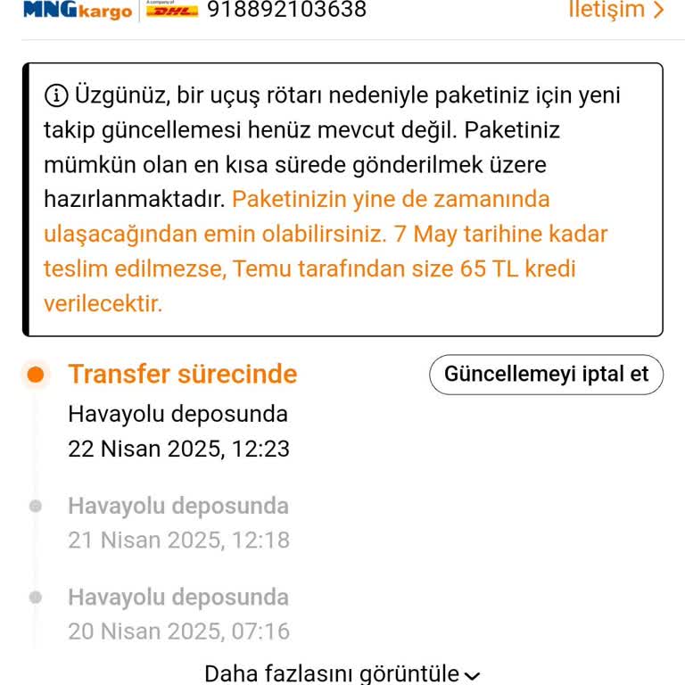 Siparişim 5 Gündür Havayolu Deposunda Bekliyor, Teslimat Gecikiyor