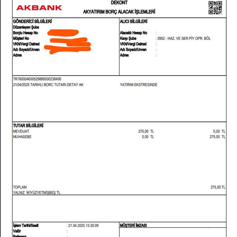 Akbank Yatırım Hesabından Bilgilendirme Yapılmadan Ücret Kesintisi