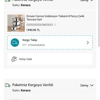 Hediye Tencere Setim Kargo Hatası Nedeniyle Teslim Edilmedi
