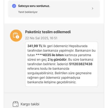 Teslimat Yapılmadan Ürün İadesi Ve Bilgilendirme Eksikliği