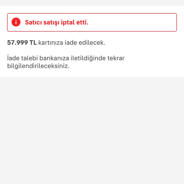 İptal Edilen Siparişimde Geciken İade, Artan Mağduriyet
