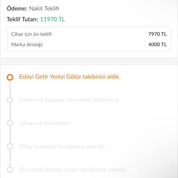 Trendyol Ve Easy Cep Eski Telefon Satış Kampanyasında Destek Ve Teklif Sorunu