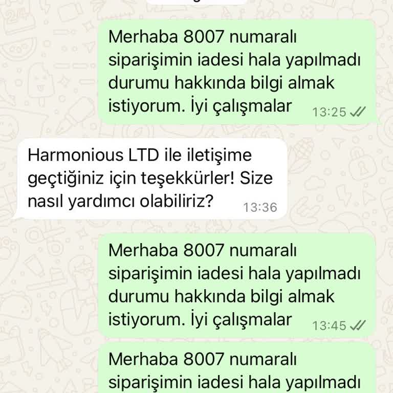 İade Ücreti 14 İş Günü Geçmesine Rağmen Hala Yatmadı, İletişime Dönüş Yok