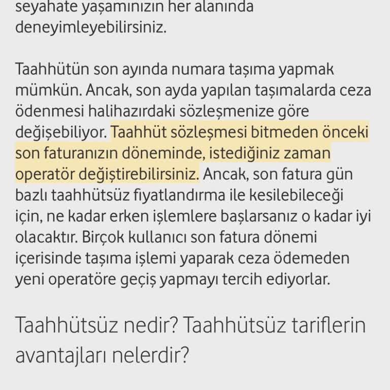 Taahhüt Bitimine Kısa Süre Kala Geçişte Haksız Fatura Ve Bilgilendirme Eksikliği