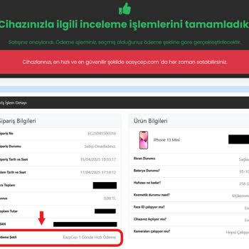 EasyCep 1 Günde Hızlı Ödeme Vaadiyle Ödemem Yapılmadı