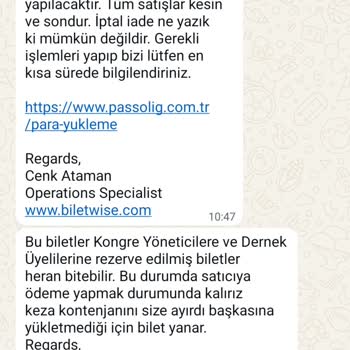 Bilet Parası Alındı, Biletler Aktarılmadı Ve Ek Ücret Talep Edildi
