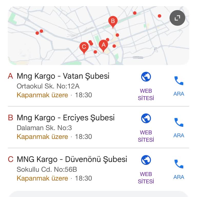 Kapanış Saati Yanıltıcı: MNG Kargo Vatan Şubesi Mağduriyeti