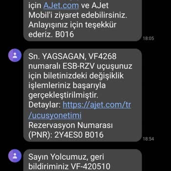 Ajet Uçuş İptali Sonrası Geri Ödeme Yapılmıyor, Müşteri Mağdur Ediliyor