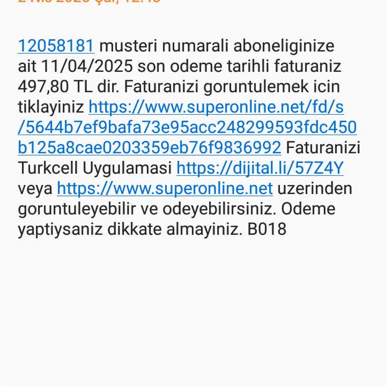 Kullanılmayan Hizmet İçin Açma Kapama Ücreti Alınması