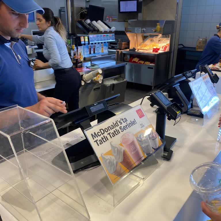 Adana M1 Real McDonald's Şubesinde Tek Kasa Nedeniyle Uzayan Sıra Sorunu