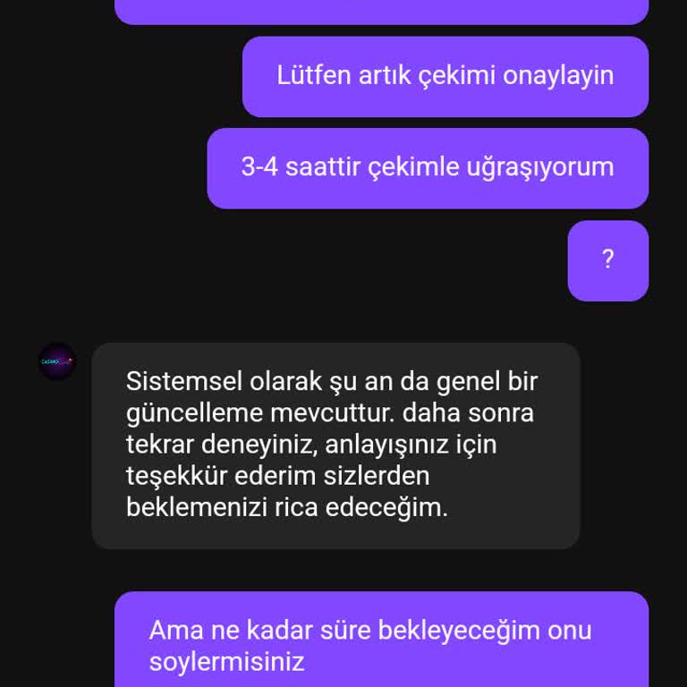 Kazancımın Ödemesi Sistemsel Sorun Gerekçesiyle Yapılmıyor