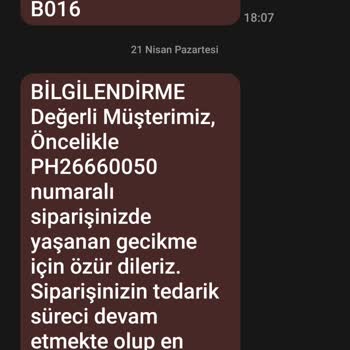 Eksik Ve Ezik Ürün Gönderimiyle Güvenimi Sarstınız