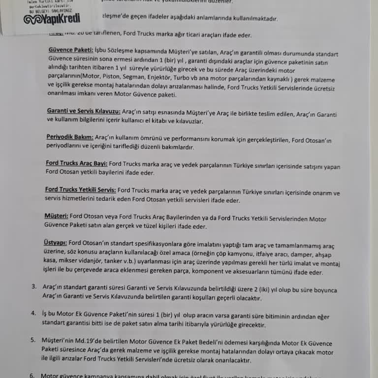 Garanti Uzatıldıktan Sonra Motor Arızasında Destek Alamadım