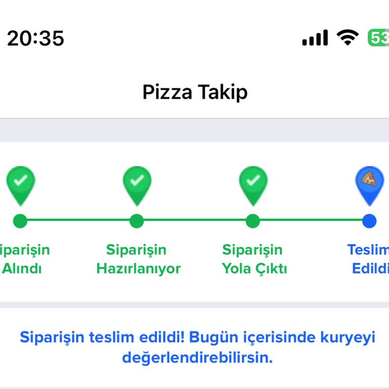 Sipariş Teslim Edilmeden Teslim Edildi Olarak İşaretlendi