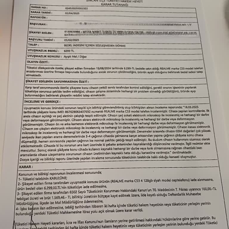 Media Markt Ankamall Şubesinde Para İadesi Ve Müşteri Hizmetleri Sorunu