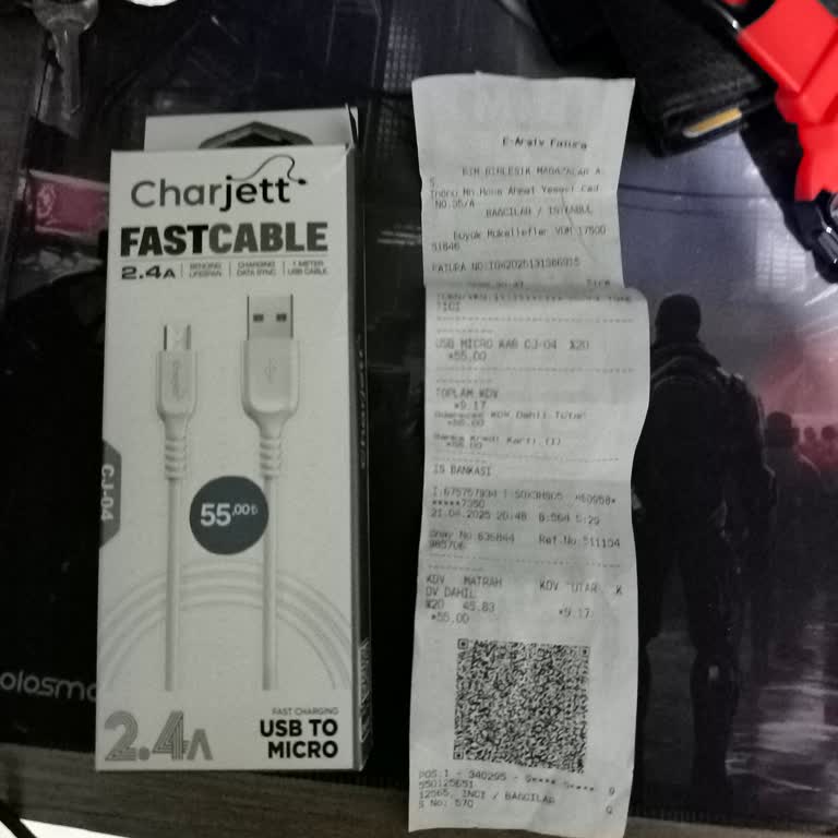 Charjett Fast Cable Şarj Kablosu Kutusundan Yanlış Şarj Kablosu Çıktı