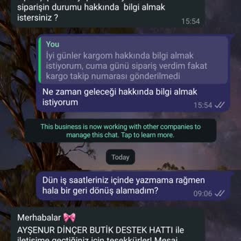 Sipariş Bilgisi Ve İade Taleplerime Cevap Alamıyorum