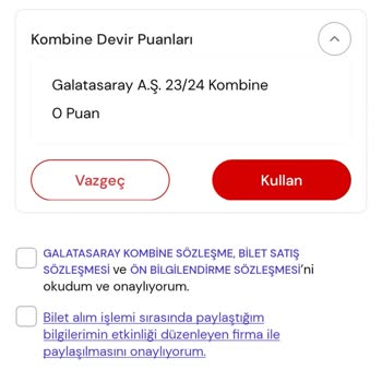 Passo Uygulamasında Devir Puanlarım Sepet Ekranında Görünmüyor