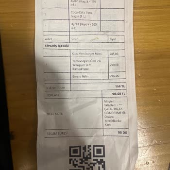 Soğuk Ve Eksik Ürünlerle Kötü Paket Servis Deneyimi